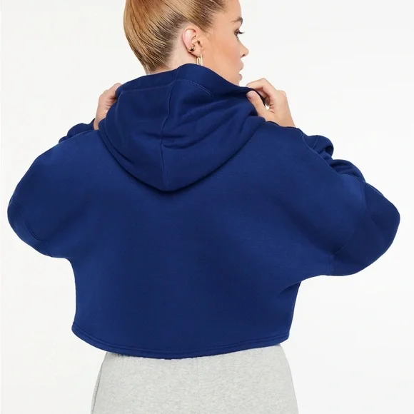 Savage X Fenty Royal Boss Blue Xssential Crop Hoodie - Picture 5 of 13